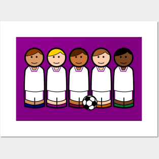 Soccer Peg Dolls Posters and Art